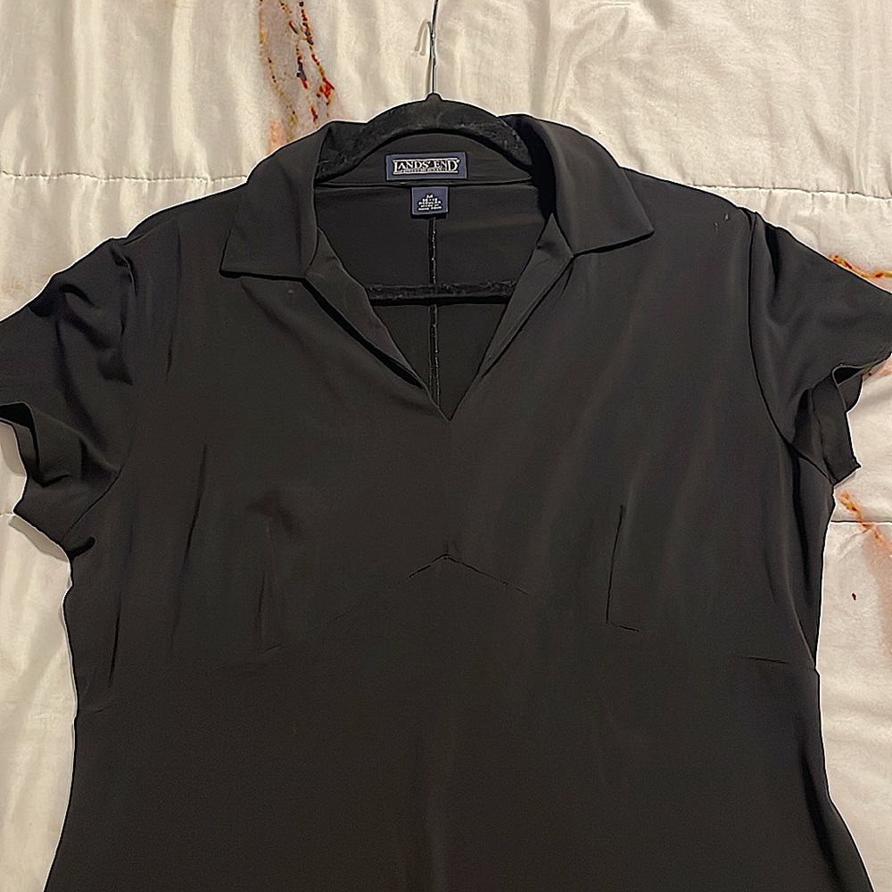 Polo Style Black Midi Dress size Medium